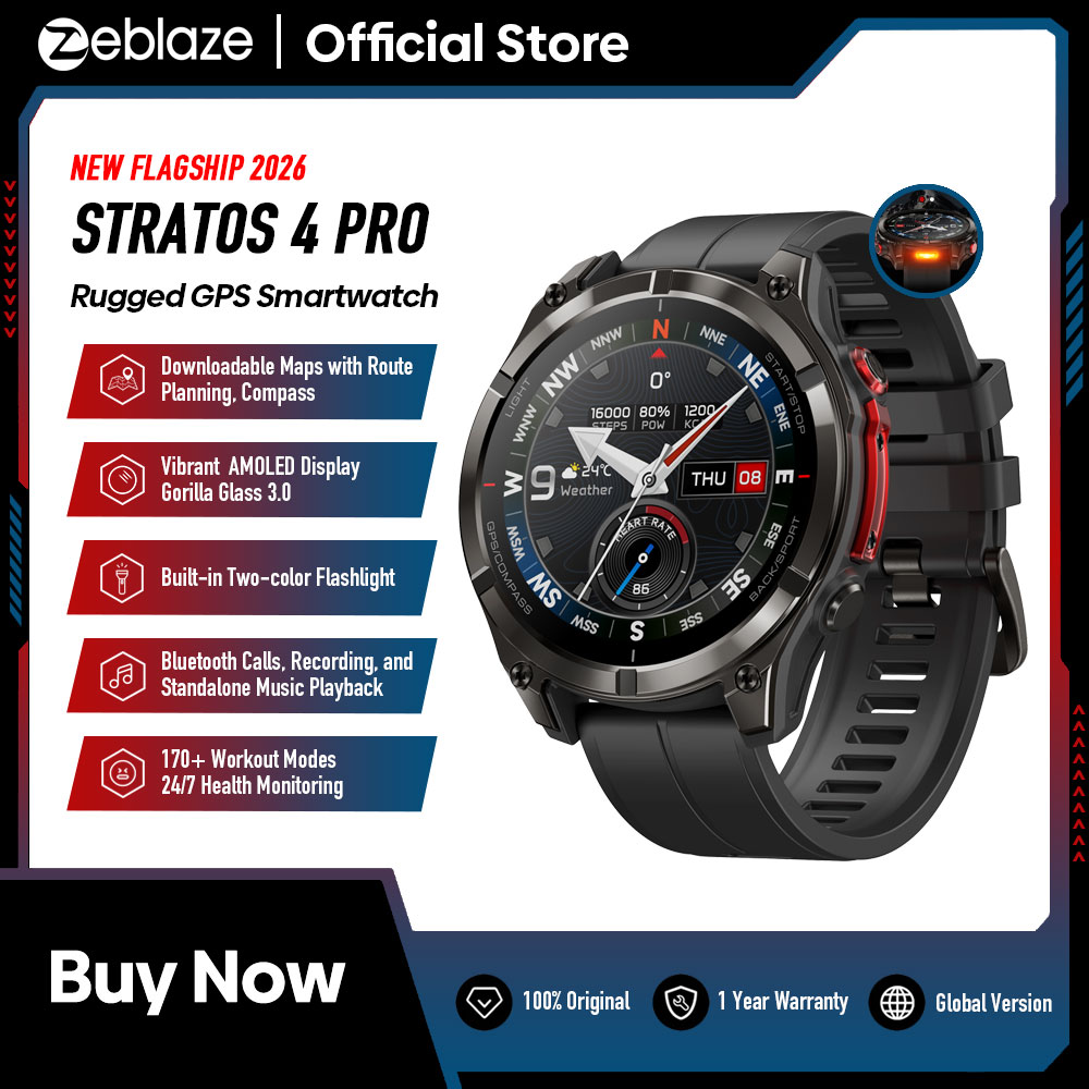 Table Tennis World - Yeni Zeblaze Stratos 4 PRO AMOLED