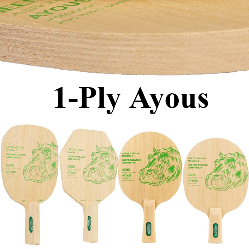Table Tennis Blade - JEELS Yeşil Hippo 1 Katlı Ayous