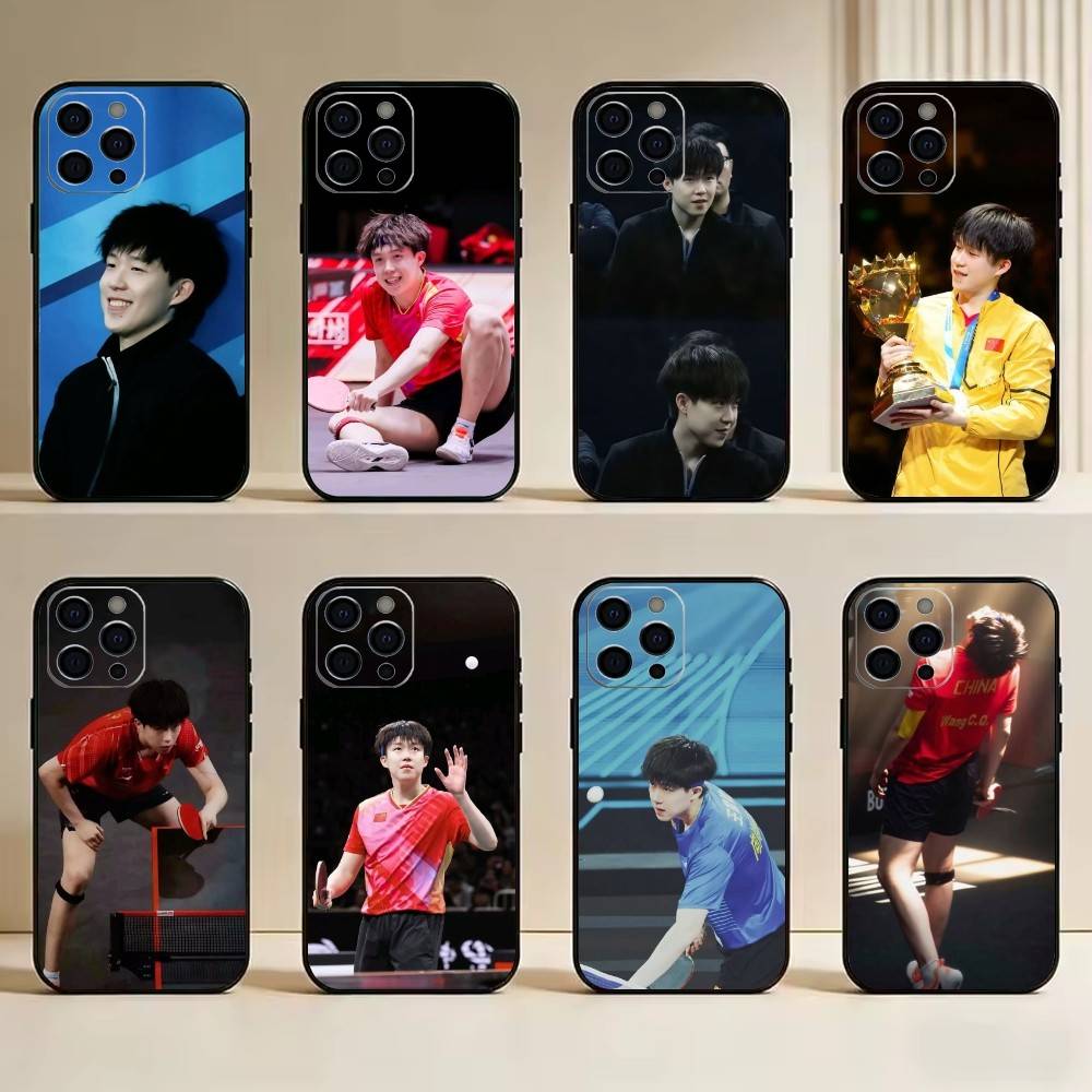 Table Tennis Quotes - W-Wang Chuqin-Masa Tenisi Oyuncusu Telefon Kılıfı